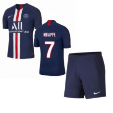 Комплект формы ПСЖ домашняя 2019/20 (футболка+шорты) Мбаппе 7