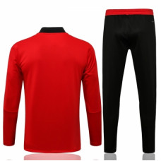 Манчестер Юнайтед спортивный костюм 2021-2022 красный с черным